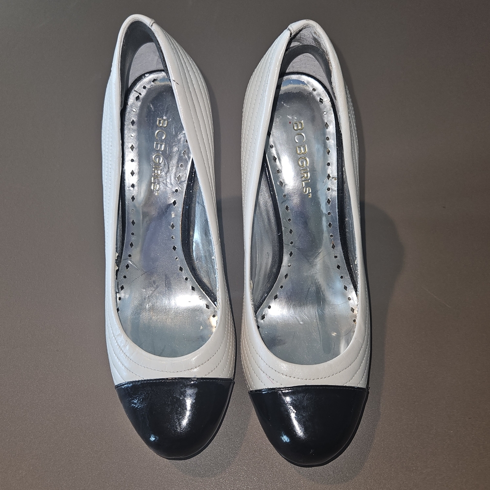 Black and White Leather Spectators